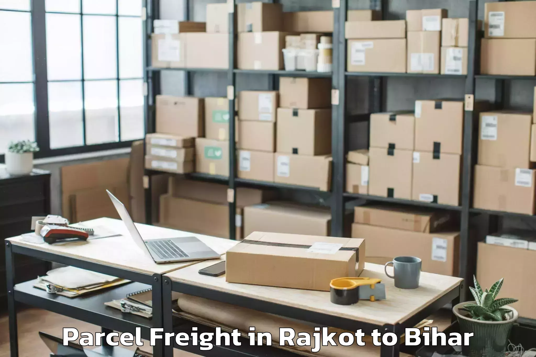 Expert Rajkot to Darbhanga Airport Dbr Parcel Freight